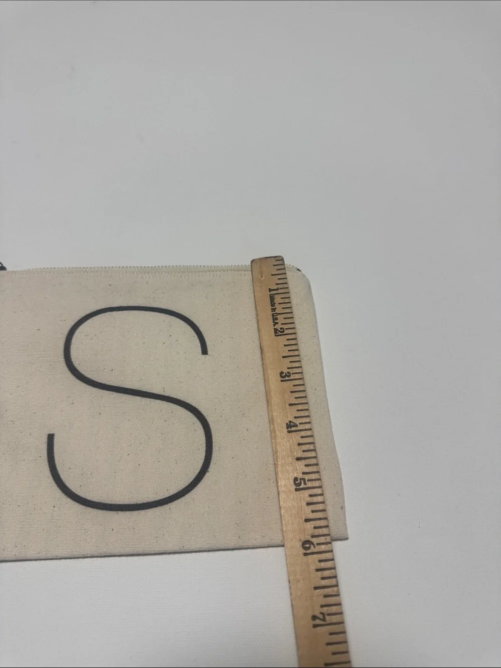 Pottery Barn Small Zippered Make Up Bag Initial S